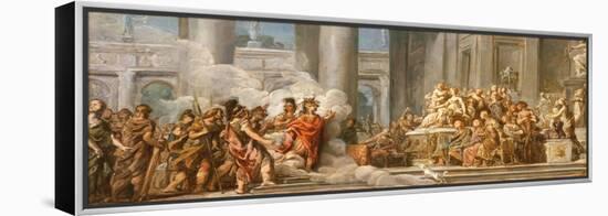 The Arrival of Aeneas in Carthage, 1772-4-Jean Bernard Restout-Framed Premier Image Canvas