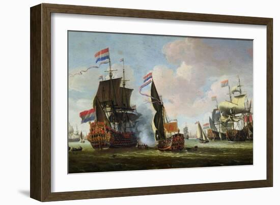 The Arrival of Michiel Adriaanszoon de Ruyter-Abraham Storck-Framed Giclee Print