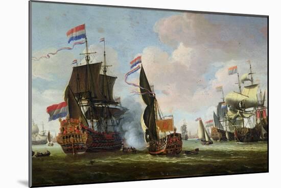 The Arrival of Michiel Adriaanszoon de Ruyter-Abraham Storck-Mounted Giclee Print