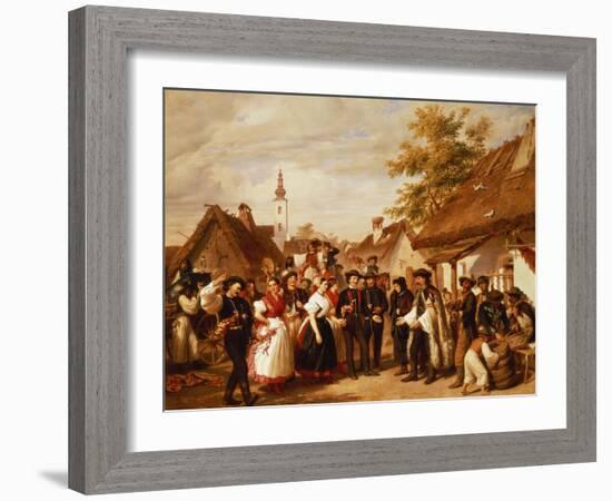 The Arrival of the Bride, 1856-Miklos Barabas-Framed Giclee Print