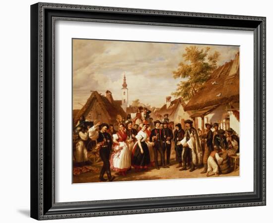 The Arrival of the Bride, 1856-Miklos Barabas-Framed Giclee Print