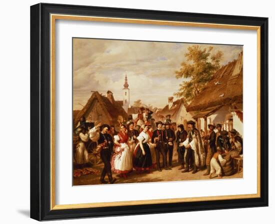 The Arrival of the Bride, 1856-Miklos Barabas-Framed Giclee Print