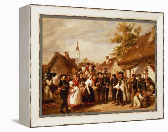 The Arrival of the Bride, 1856-Miklos Barabas-Framed Premier Image Canvas