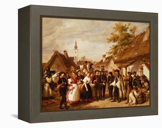 The Arrival of the Bride, 1856-Miklos Barabas-Framed Premier Image Canvas