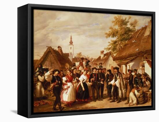 The Arrival of the Bride, 1856-Miklos Barabas-Framed Premier Image Canvas