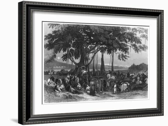 The Arrival of the Contingent Force of the Sikh Irregular Cavalry, India, C1860-null-Framed Giclee Print