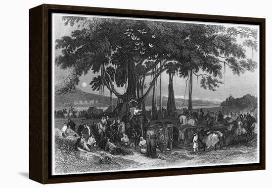 The Arrival of the Contingent Force of the Sikh Irregular Cavalry, India, C1860-null-Framed Premier Image Canvas