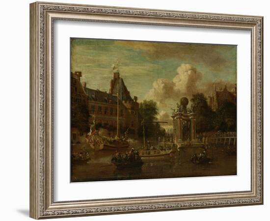 The Arrival of the Embassy of Muscovy in Amsterdam on August 1697-Abraham Storck-Framed Giclee Print