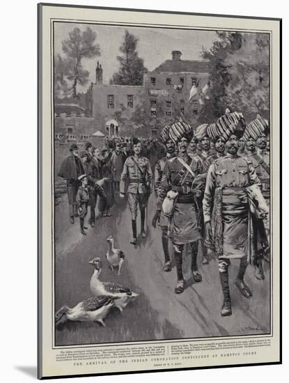 The Arrival of the Indian Coronation Contingent at Hampton Court-William T. Maud-Mounted Giclee Print