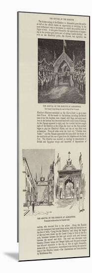 The Arrival of the Khedive at Alexandria-null-Mounted Giclee Print