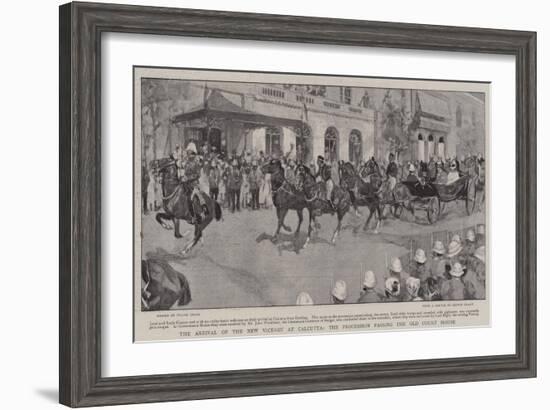 The Arrival of the New Viceroy at Calcutta, the Procession Passing the Old Court House-Frank Craig-Framed Giclee Print