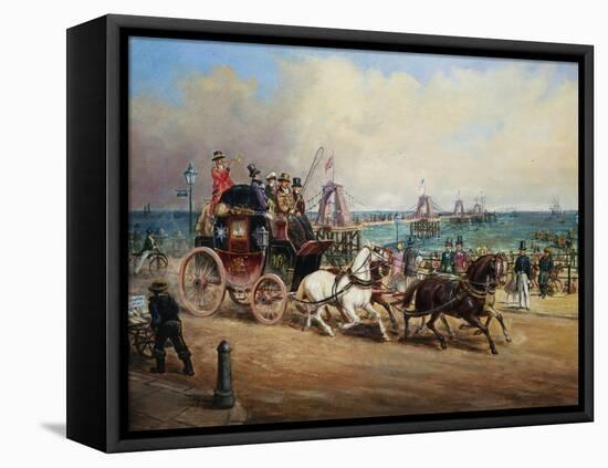 The Arrival of the Royal Mail, Brighton, England-John Charles Maggs-Framed Premier Image Canvas
