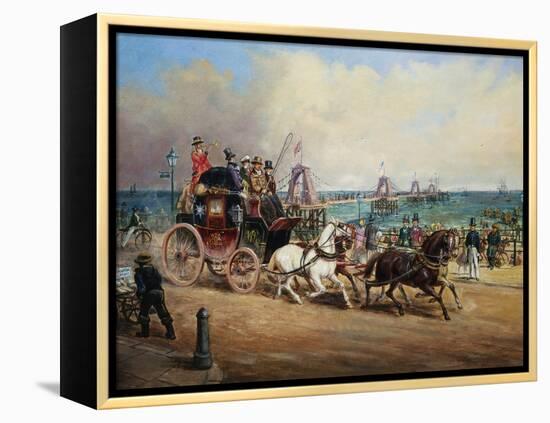 The Arrival of the Royal Mail, Brighton, England-John Charles Maggs-Framed Premier Image Canvas