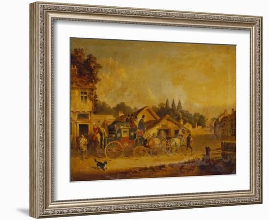 The Arrival of the York to London Royal Mail-Charles Cooper Henderson-Framed Giclee Print