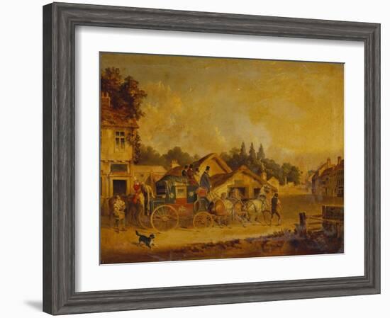 The Arrival of the York to London Royal Mail-Charles Cooper Henderson-Framed Giclee Print