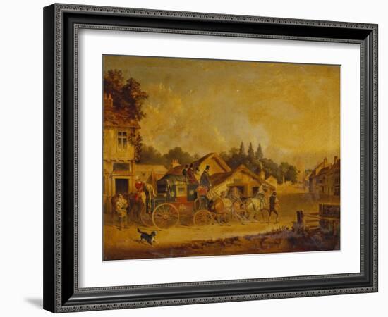 The Arrival of the York to London Royal Mail-Charles Cooper Henderson-Framed Giclee Print