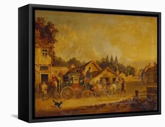 The Arrival of the York to London Royal Mail-Charles Cooper Henderson-Framed Premier Image Canvas