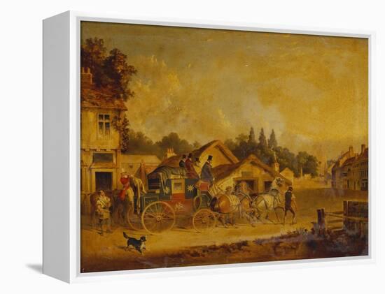 The Arrival of the York to London Royal Mail-Charles Cooper Henderson-Framed Premier Image Canvas