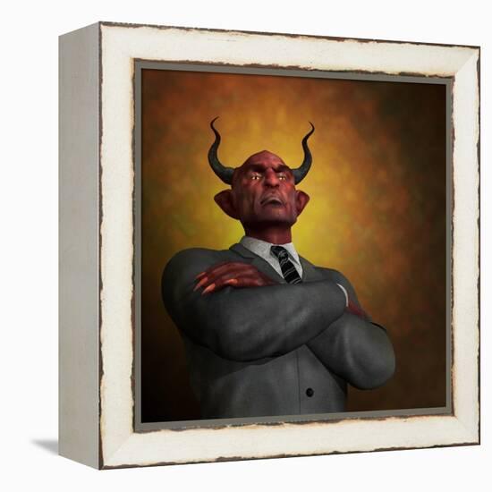 The Arrogance Of Evil-AlienCat-Framed Stretched Canvas