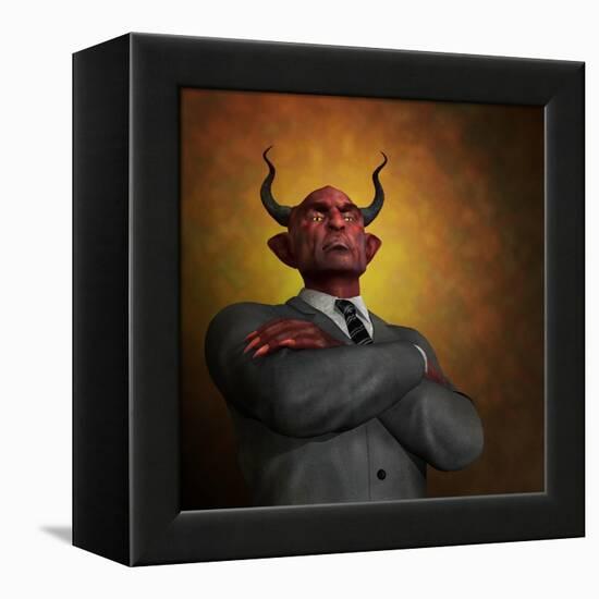 The Arrogance Of Evil-AlienCat-Framed Stretched Canvas