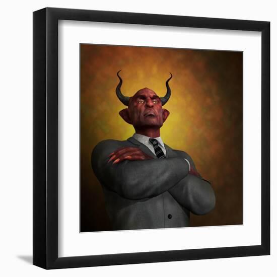 The Arrogance Of Evil-AlienCat-Framed Art Print