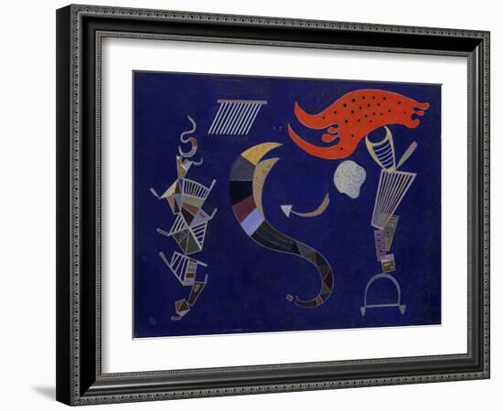 The Arrow, 1943 (Oil on Board)-Wassily Kandinsky-Framed Giclee Print