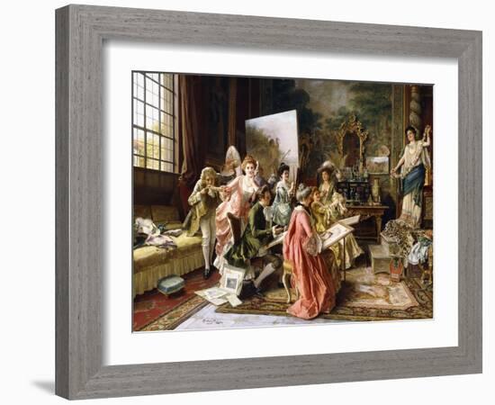 The Art Class-Arturo Ricci-Framed Giclee Print