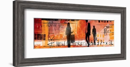 the Art Generation II-Lucy Cloud-Framed Art Print