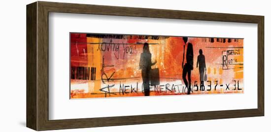 the Art Generation II-Lucy Cloud-Framed Art Print