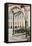 The Art Nouveau Entrance to Gare Du Nord Metro Station with the Main Railway Station Behind-Julian Elliott-Framed Premier Image Canvas