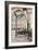 The Art Nouveau Entrance to Gare Du Nord Metro Station with the Main Railway Station Behind-Julian Elliott-Framed Photographic Print