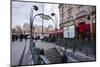 The Art Nouveau Metro Entrance at Saint Michel, Paris, France, Europe-Julian Elliott-Mounted Photographic Print