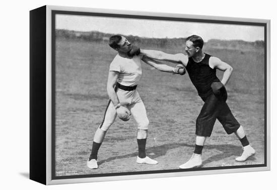 The Art of Boxing, the Right under the Chin, Aldershot, Hampshire, 1896-Gregory & Co-Framed Premier Image Canvas