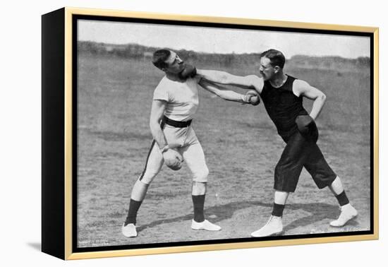 The Art of Boxing, the Right under the Chin, Aldershot, Hampshire, 1896-Gregory & Co-Framed Premier Image Canvas