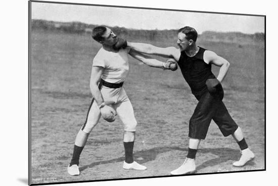 The Art of Boxing, the Right under the Chin, Aldershot, Hampshire, 1896-Gregory & Co-Mounted Giclee Print