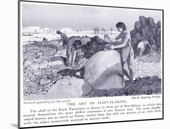 The Art of Flint Making, C.1920-Henry Charles Seppings Wright-Mounted Giclee Print