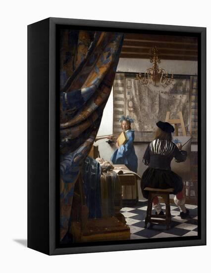 The Art of Painting (The Allegory of Painting), 1673-Johannes Vermeer-Framed Premier Image Canvas