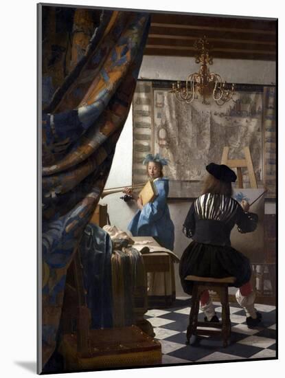 The Art of Painting (The Allegory of Painting), 1673-Johannes Vermeer-Mounted Giclee Print