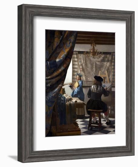 The Art of Painting (The Allegory of Painting), 1673-Johannes Vermeer-Framed Giclee Print