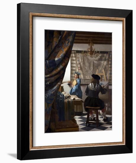 The Art of Painting (The Allegory of Painting), 1673-Johannes Vermeer-Framed Giclee Print