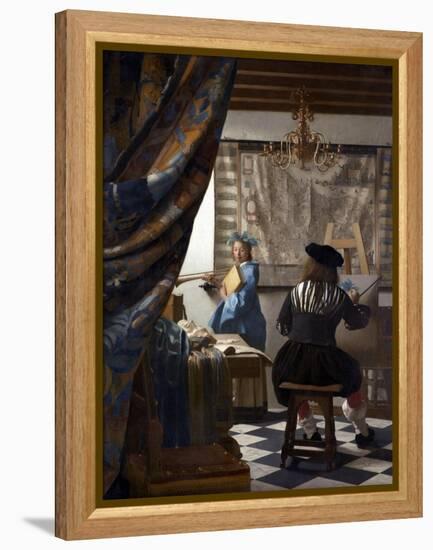 The Art of Painting (The Allegory of Painting), 1673-Johannes Vermeer-Framed Premier Image Canvas