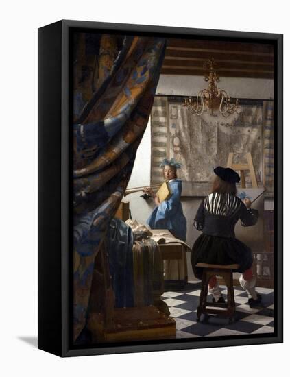 The Art of Painting (The Allegory of Painting), 1673-Johannes Vermeer-Framed Premier Image Canvas