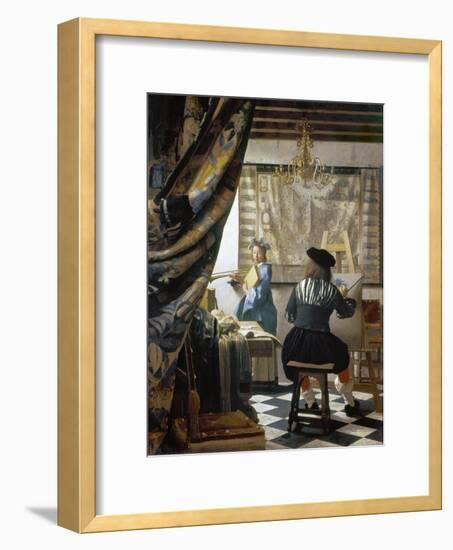 The Art of Painting (The Artist's Studio), C. 1666-68-Johannes Vermeer-Framed Giclee Print