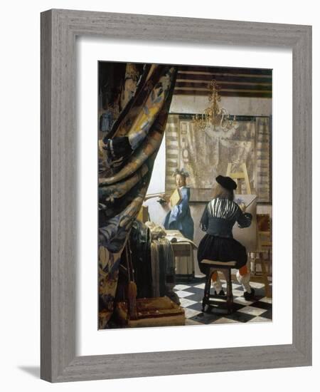 The Art of Painting (The Artist's Studio), C. 1666-68-Johannes Vermeer-Framed Giclee Print