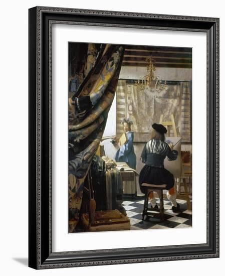 The Art of Painting (The Artist's Studio), C. 1666-68-Johannes Vermeer-Framed Giclee Print