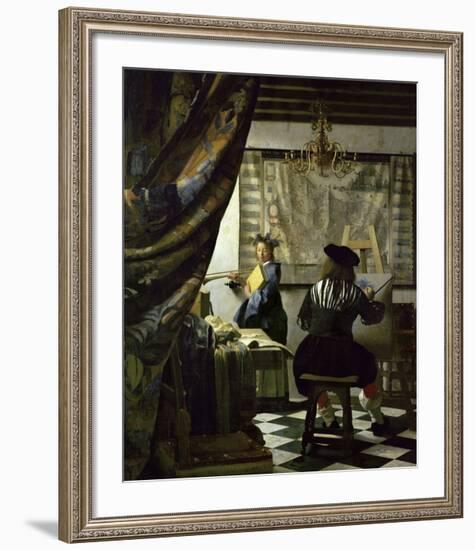 The Art of Painting-Johannes Vermeer-Framed Giclee Print