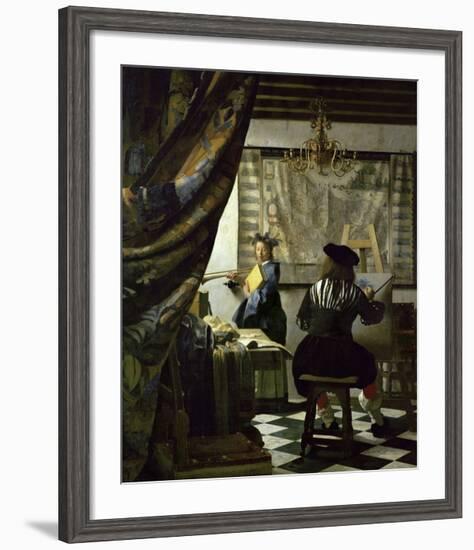 The Art of Painting-Johannes Vermeer-Framed Giclee Print