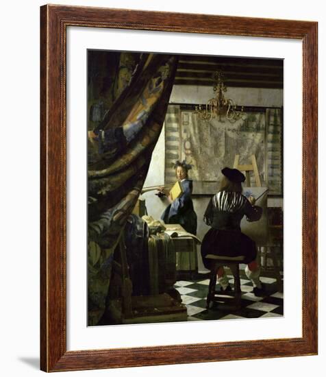 The Art of Painting-Johannes Vermeer-Framed Giclee Print