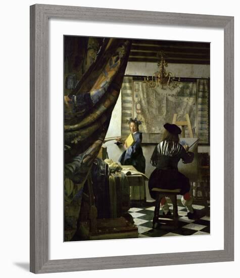 The Art of Painting-Johannes Vermeer-Framed Giclee Print