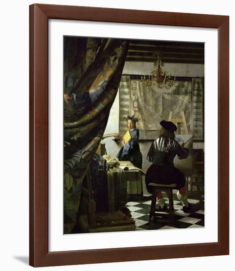 The Art of Painting-Johannes Vermeer-Framed Giclee Print